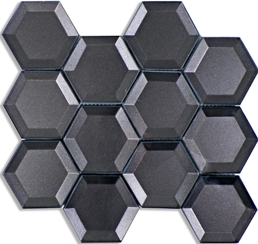 Glass Hexagon Mosaic Glossy 10X9