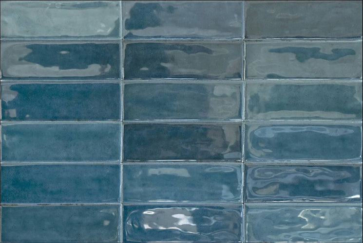 calpe blue subway tiles 2x6