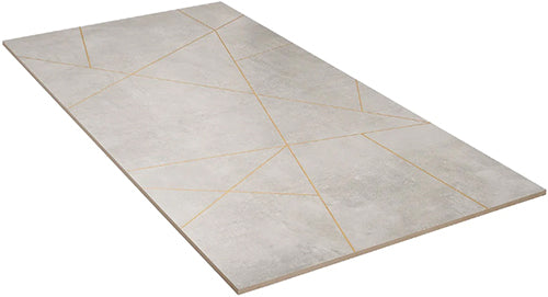 Artscape Cemento & Gold Line 24x48 floor tile