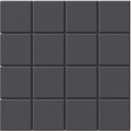 deep blue Raster Porcelain Tile Grids Matte 6x6
