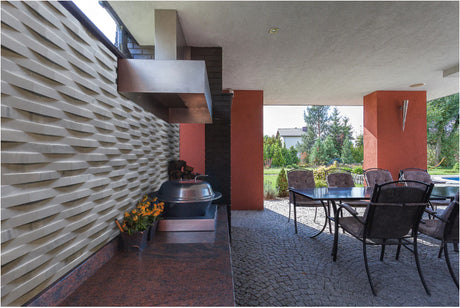 Interwoven Panel Marble Tile