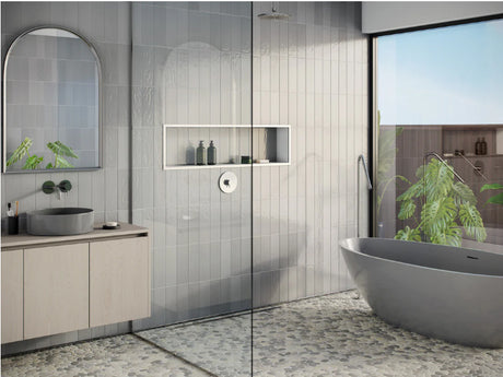 3.5"x12" Ebb and Flow Gloss Ceramic Tile bathroom tiles