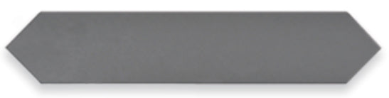 Florentia 2.4x12 Matte Porcelain Picket grigio scuro