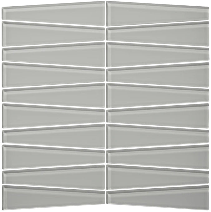 fog gloss Waveline Gloss Finish Glass Mosaic Tile