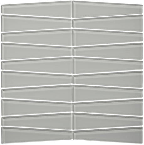 fog gloss Waveline Gloss Finish Glass Mosaic Tile