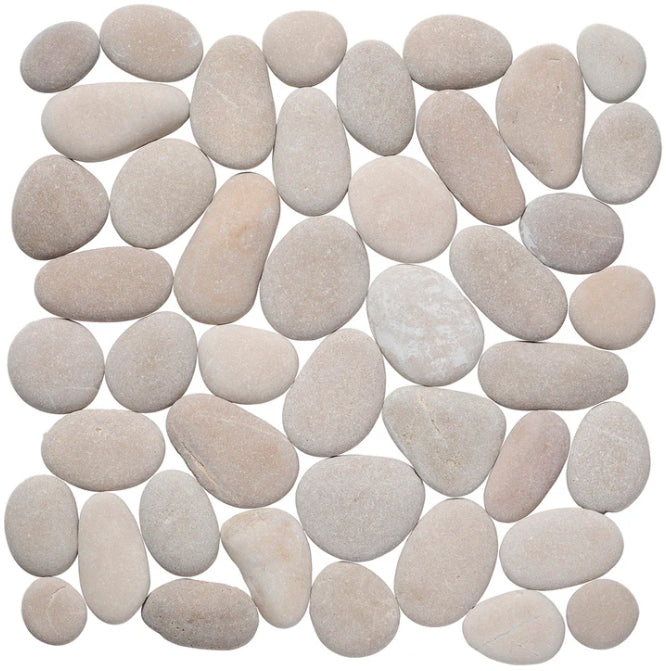 french tan Perfect Pebble Tile Natural Stone