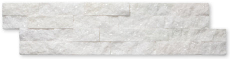 frost white Ledger Panel Split Face Textured Wall Tile