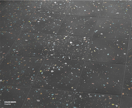 Color Drops Field Tile Matte 7x7