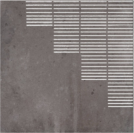 graphite lines Chateau Lines Tile 7x7