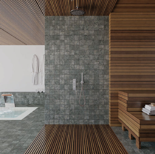 marble look graphite wall tile