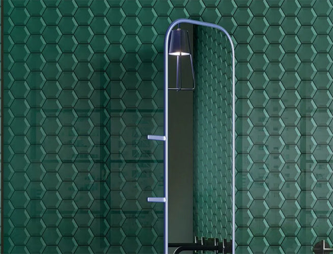 Glass Hexagon Mosaic Glossy 10X9