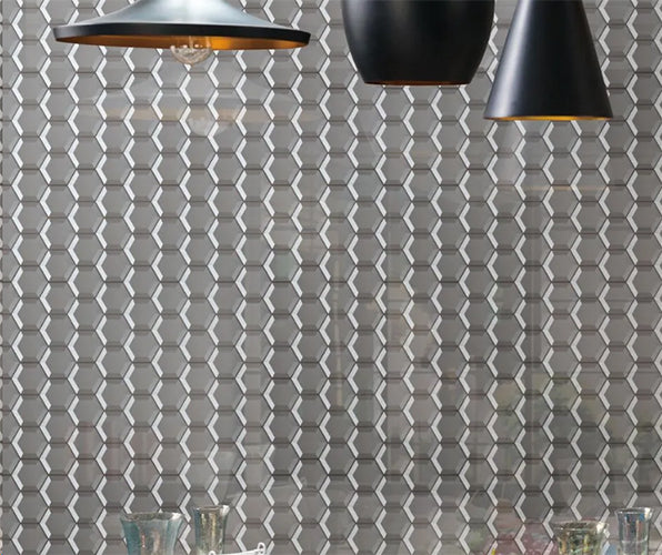 Glass Hexagon Mosaic Glossy 10X9