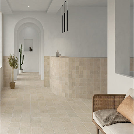 hallway and floor tile 4.3x4.3 square tiles