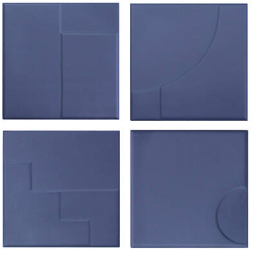indigo Casbah Decor Mix Field Tile 5x5