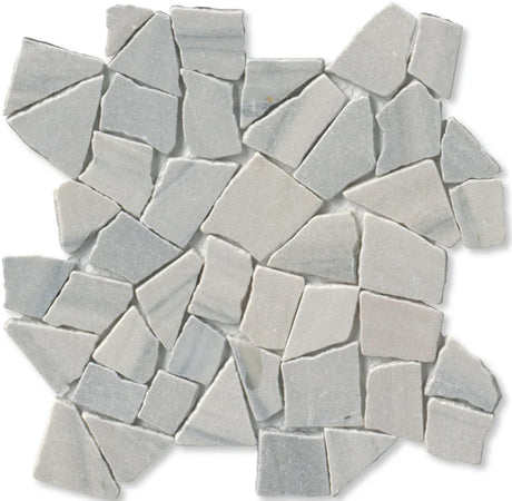 island mist Large Random Tumbled Marble Mosaic Tile