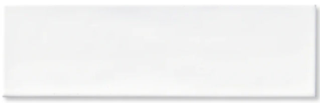 just white wall tile 3.5"x12" Rectangle Nomad Gloss