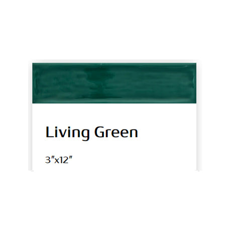 Flow 3X12 ceramic tile backsplash kitchen wall tiles living green