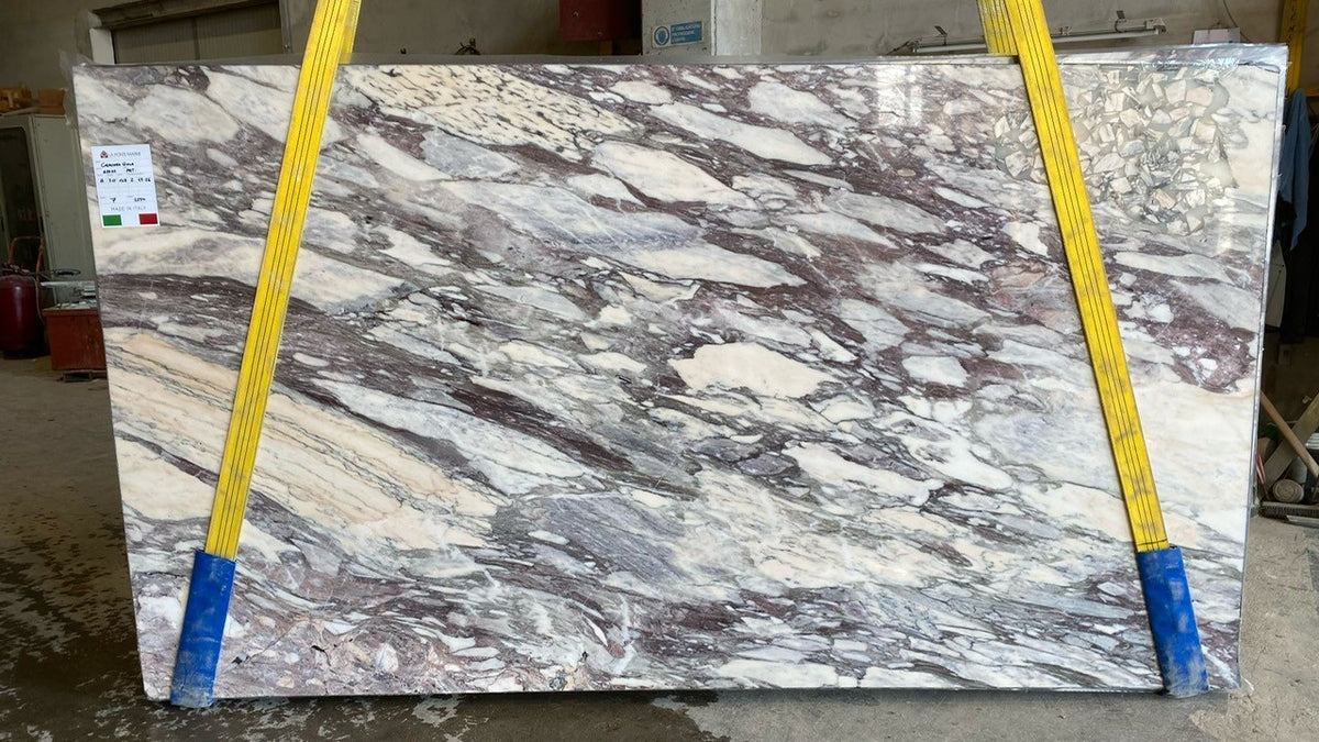 Calacatta Viola Marble Polish 67" x 125" Natural Stone slab