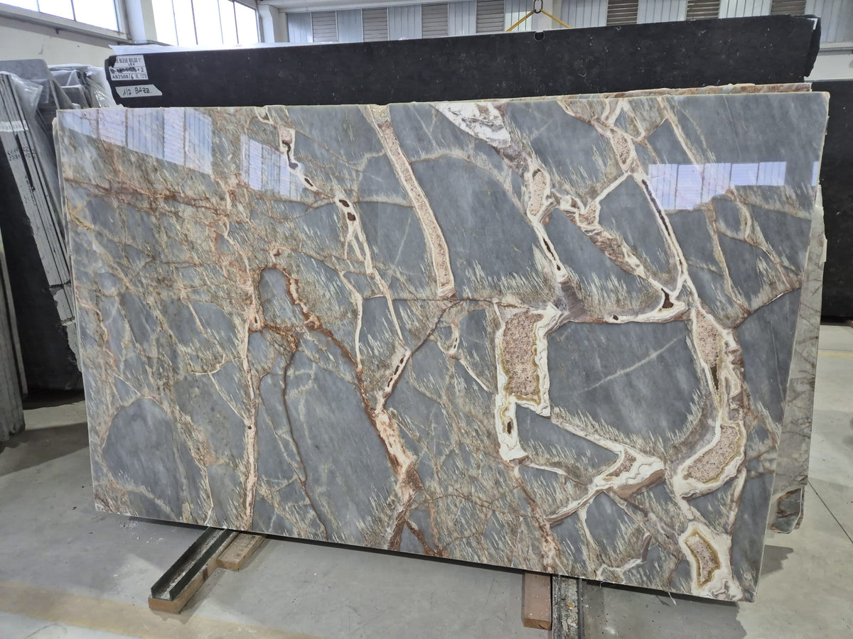 Deep River Marble Leathered 61" x 98" Natural Stone slab