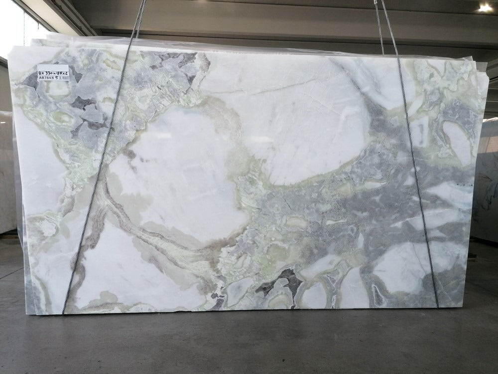Oyster Marble Polish 73" x 129" Natural Stone slab