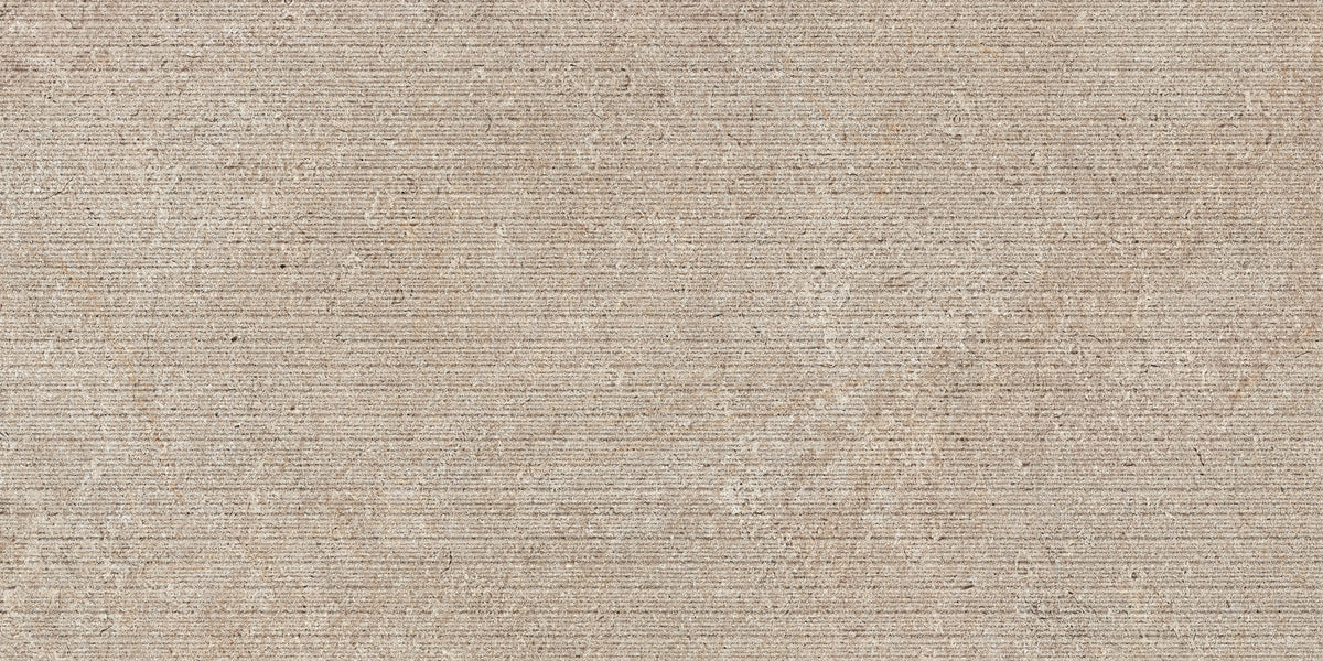 Arke 24x48 3D Line Deco Beige porcelain tile
