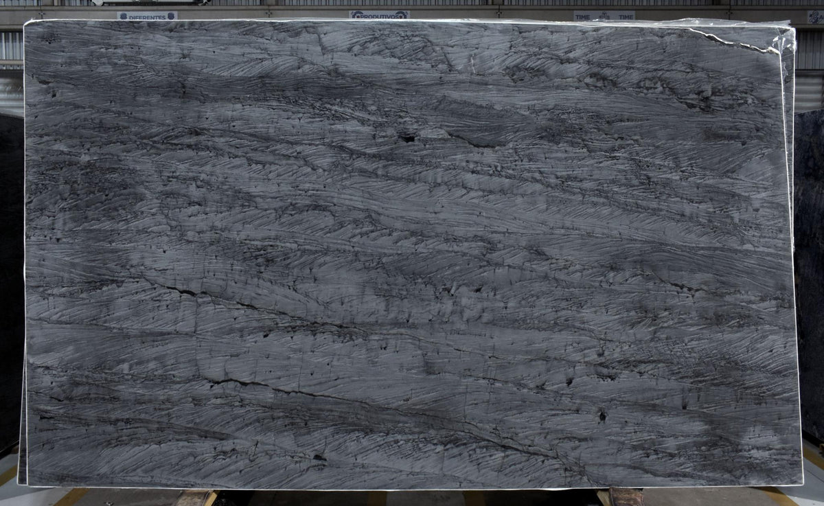 Adamantium Quartzite Leathered 76" x 132" Natural Stone slab