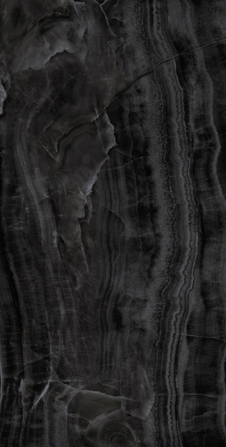 Onice Nero Matte 64" x 128" Porcelain slab, Side B