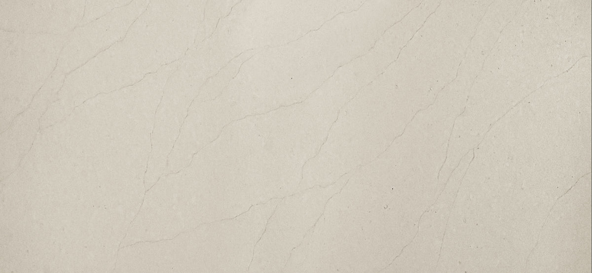 Cosmolite Venantis White Teti Grain Matte 57" x 121" Recycled Stone slab
