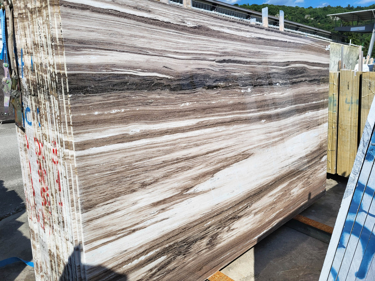 Palissandro Marble Polish 70" x 118" Natural Stone slab