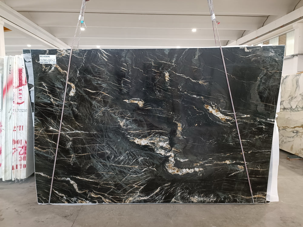 Belvedere Quartzite Marble Look Leathered 62" x 104" Natural Stone slab