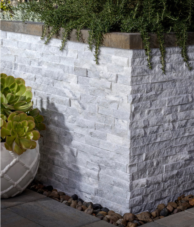 moonlit corner tile Ledger Panel Split Face Textured Wall Tile
