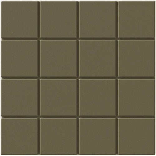 moss Raster Porcelain Tile Grids Matte 6x6
