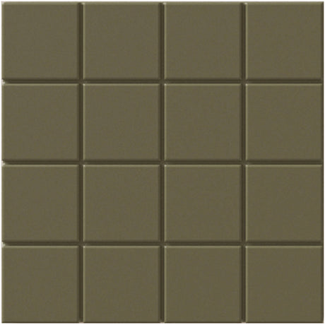 moss Raster Porcelain Tile Grids Matte 6x6