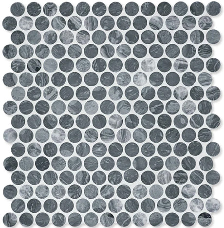 Stone Mosaics Penny Rounds honed tiles