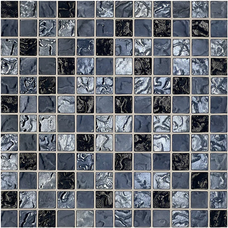 1”x1” Straight Set Lava Glass Mosaic