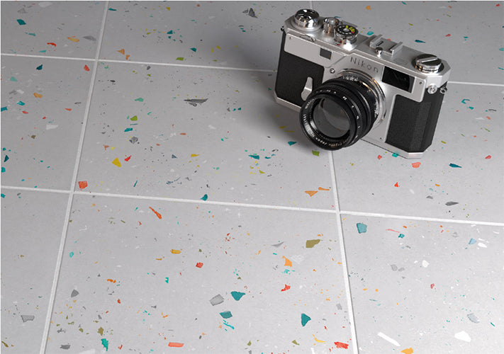 Color Drops Field Tile Matte 7x7