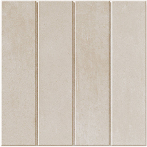 off white Raster Porcelain Tile Lines Matte 6x6