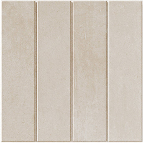 off white Raster Porcelain Tile Lines Matte 6x6