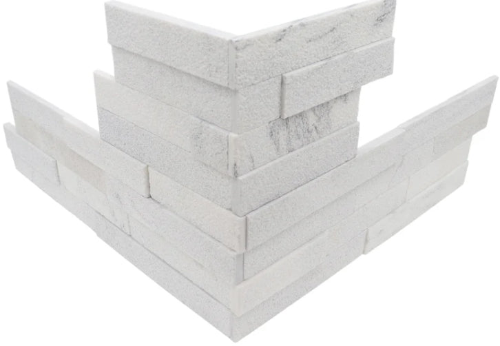 moonlit bush hammered Precipice Corner 4 pc set Dimensional Wall Tile