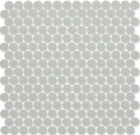 fog matte Penny Rounds Glass Mosaic tile Matte