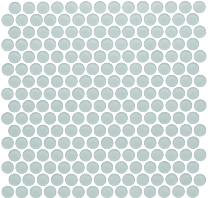 oceania Penny Rounds Glass Mosaic tile Matte
