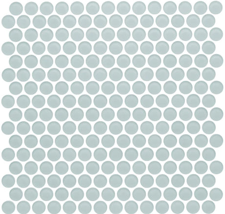 oceania Penny Rounds Glass Mosaic tile Matte
