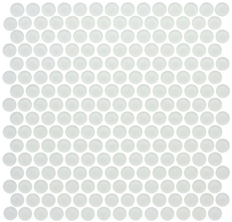 pure silk Penny Rounds Glass Mosaic tile Matte