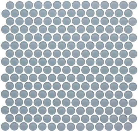 stratos Penny Rounds Glass Mosaic tile Matte