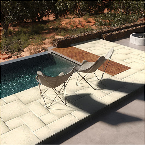 Caruso Pergamo Porcelain Tile 24x24 pool tile