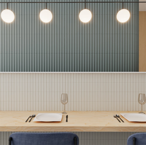 Faces Bars Ceramic Matte Tile 5x10