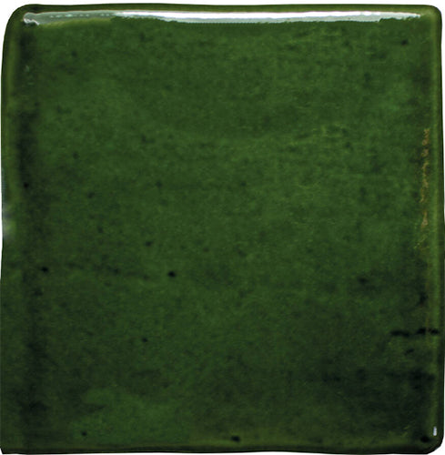 olive gloss Roots Porcelain Field Tile Glossy 4.3x4.3