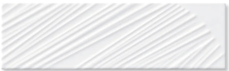 sago just white 3.5"x12" Sago Gloss Ceramic Tile