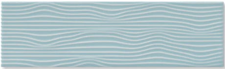 3.5"x12" Ebb and Flow Gloss Ceramic Tile sea foam