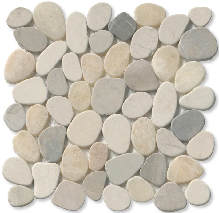 sea salt Level Honed Pebble Tile